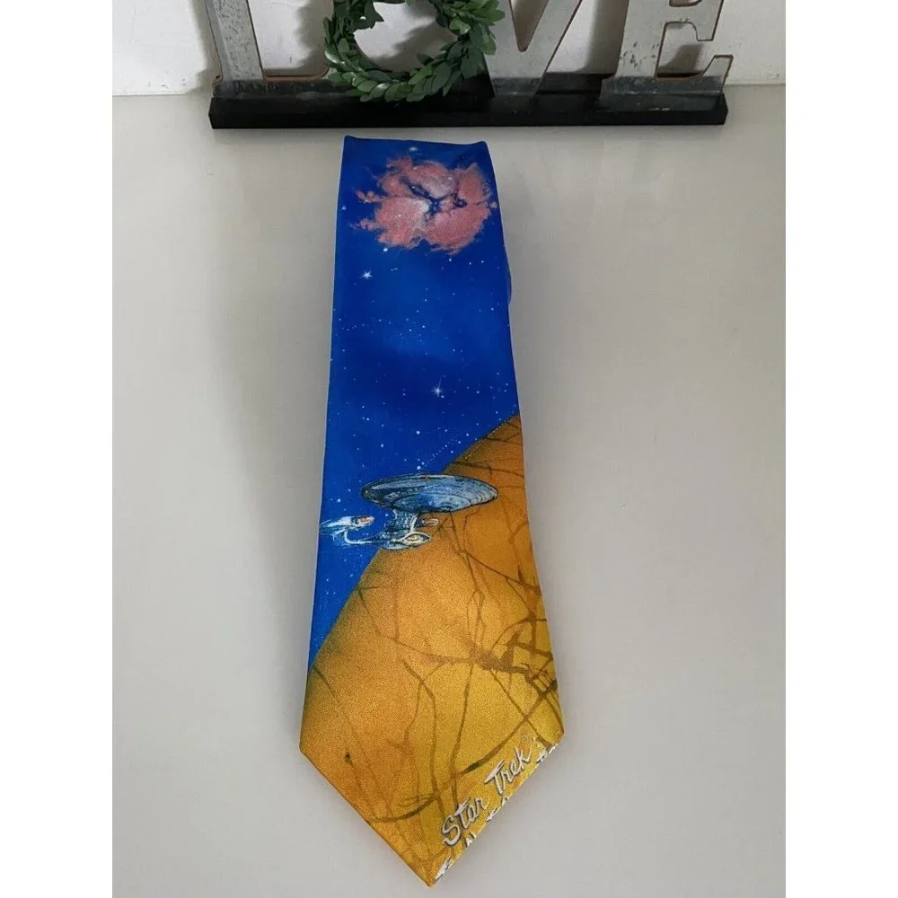 Ralph Marlin 1991 Vintage Tie Star Trek The Next Generation‎ Necktie Made in USA